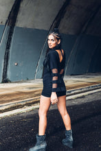 Load image into Gallery viewer, Elysium Kimono Dress [ Black Mini Dress { Modal Dress { Little Black Dress { Kimono Dress