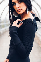 Load image into Gallery viewer, Serpentina hoops [ Silver Plated Hoops [ Snake print hoop- Big hoop- Snake hoop - Hoop Earrings