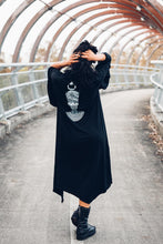 Load image into Gallery viewer, Nefertiti Kimono [ Zombie Nefertiti Kimono [ Black Kimono [ Modal Kimono [Long Kimono