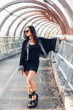 Load image into Gallery viewer, Bamboo Kimono [ Crop kimono { Black kimono { Zebra kimono [ Animal print kimono