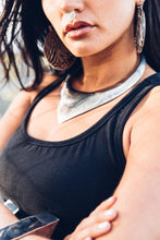 Load image into Gallery viewer, Nia Racer Dress ] Black Mini Dress ] Black Racer Dress } Modal Mini Dress [ Little Black Dress