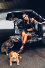 Load image into Gallery viewer, Lulu Kimono Sleeve Bullet Bra Crop Top [