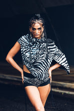 Load image into Gallery viewer, Zebra Print Cotton Scarf [ Rayon Scarf [Animal Print Scarf