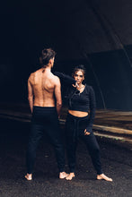 Load image into Gallery viewer, Lounge Pants [ Track pants [ Unisex Pants { Cotton Lounge Pants { Black Terry Pants