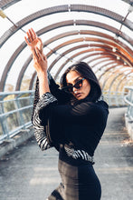 Load image into Gallery viewer, Bamboo Kimono [ Crop kimono { Black kimono { Zebra kimono [ Animal print kimono