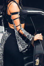 Load image into Gallery viewer, Lulu Kimono Sleeve Bullet Bra Crop Top [