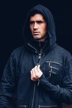 Load image into Gallery viewer, Silas Mens Hoody [ Black Mens Hoody { Gothic Hoody { Industrial Hoody [
