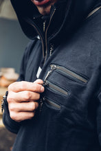 Load image into Gallery viewer, Silas Mens Hoody [ Black Mens Hoody { Gothic Hoody { Industrial Hoody [