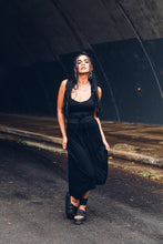 Load image into Gallery viewer, Black Leather Waist Belt [ Snake print leather belt [ Suede belt [