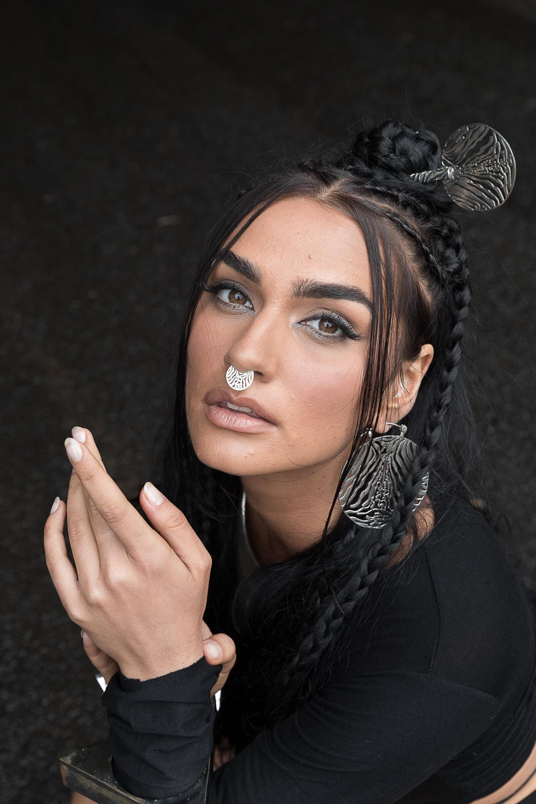 Zebra Hair Pin [Silver Hair Pin [