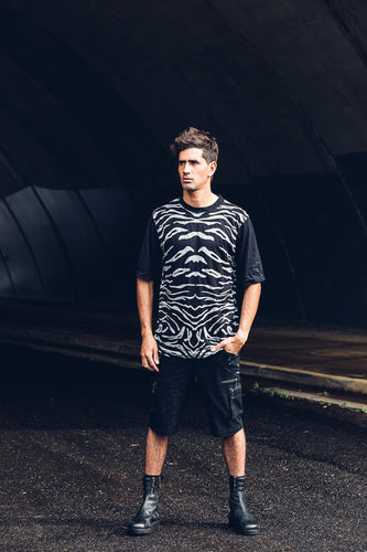 Tiger Print T Shirt [ Mens Tee [ Modal T Shirt