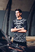 Load image into Gallery viewer, Tiger Mens Shorts [ Mens Shorts [ Black Mens Shorts { Cotton Shorts