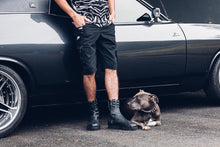 Load image into Gallery viewer, Tiger Mens Shorts [ Mens Shorts [ Black Mens Shorts { Cotton Shorts