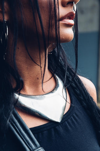 Samira Silver Choker { Chunky Choker [ Silver Choker
