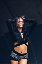 Load image into Gallery viewer, Diva Wrap Top [ Bamboo Wrap Top { Crop Top [ Crop Wrap Top