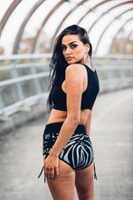 Load image into Gallery viewer, Tiger Booty Shorts [ Mini Shorts [ Organic Cotton Shorts [ Womens Shorts