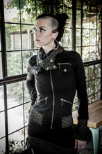 Load image into Gallery viewer, Apophis jacket - Womens  black jacket - Doof jacket - Tribal jacket - Black Cotton jacket - Festival jacket