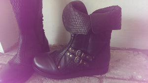 Raven  Leather Boots